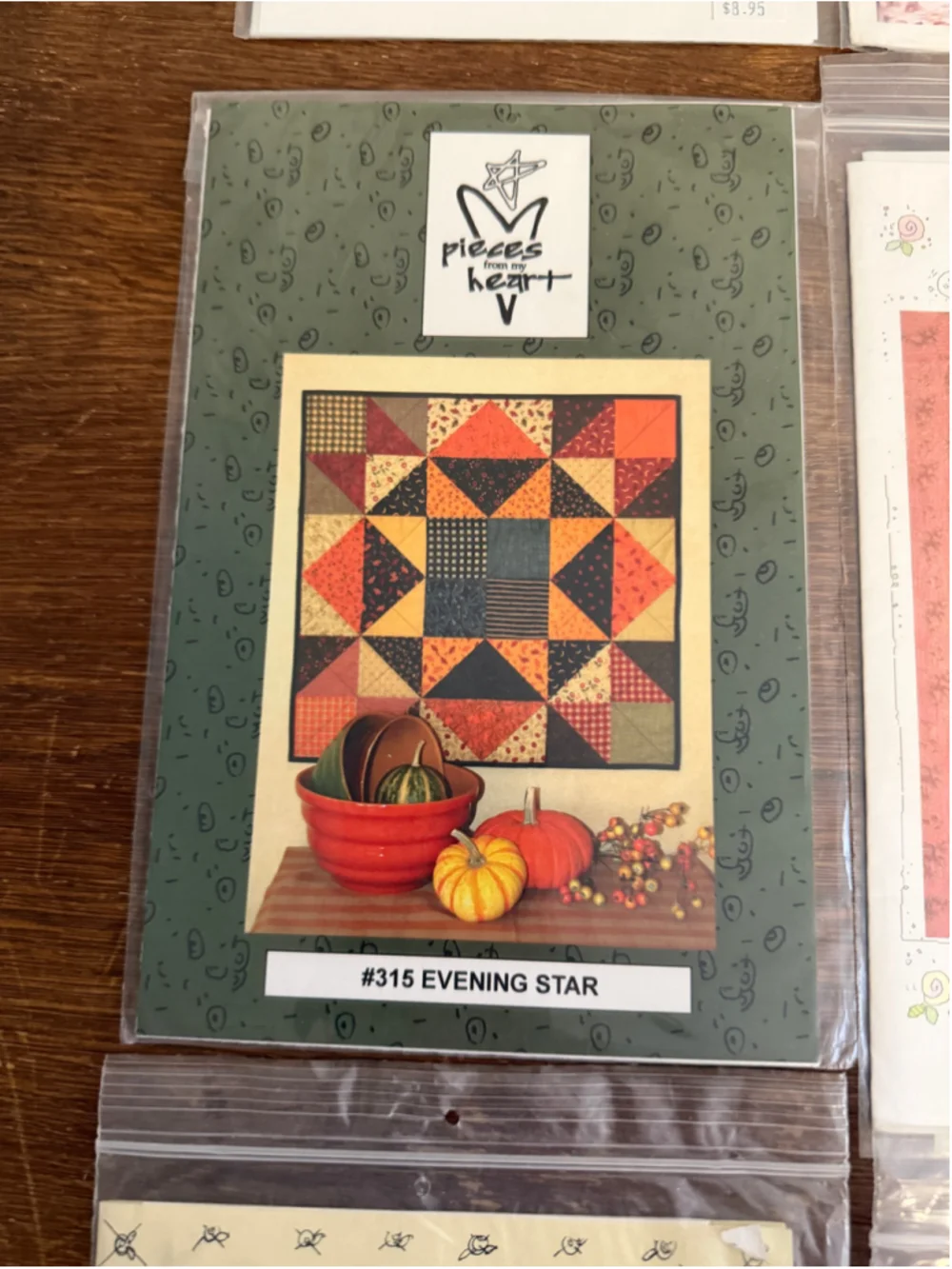 Vintage Quilt Pattern Lot of 9 New Unused Pine Needle Karla Alexander Pieces Fro
